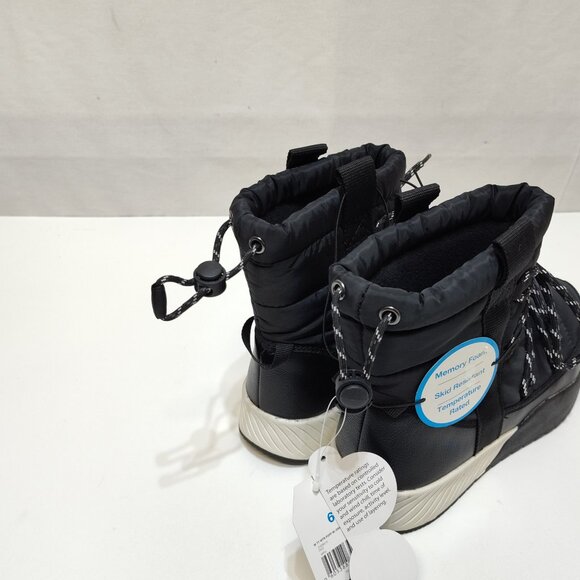 Time And Tru Winter Puff Booties -5°F Temp Rated Skid Resistant Women Size 6 NWT - Picture 5 of 12